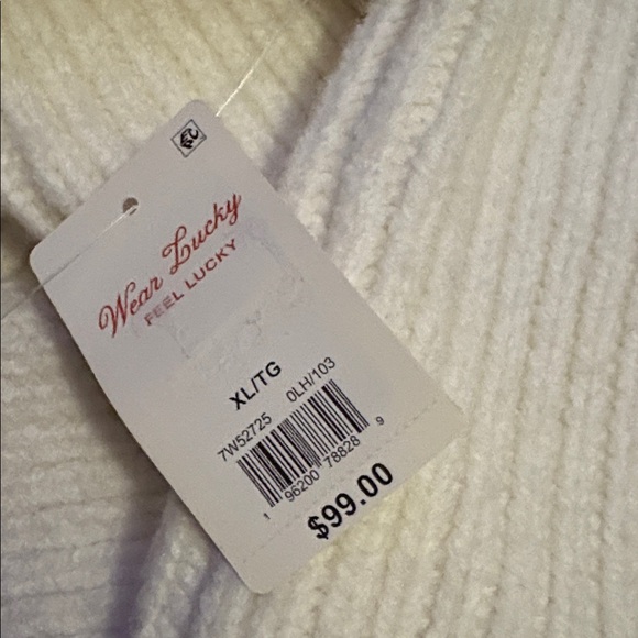 Lucky Brand Cream Ribbed Half-Zip Sweater - Picture 6 of 10